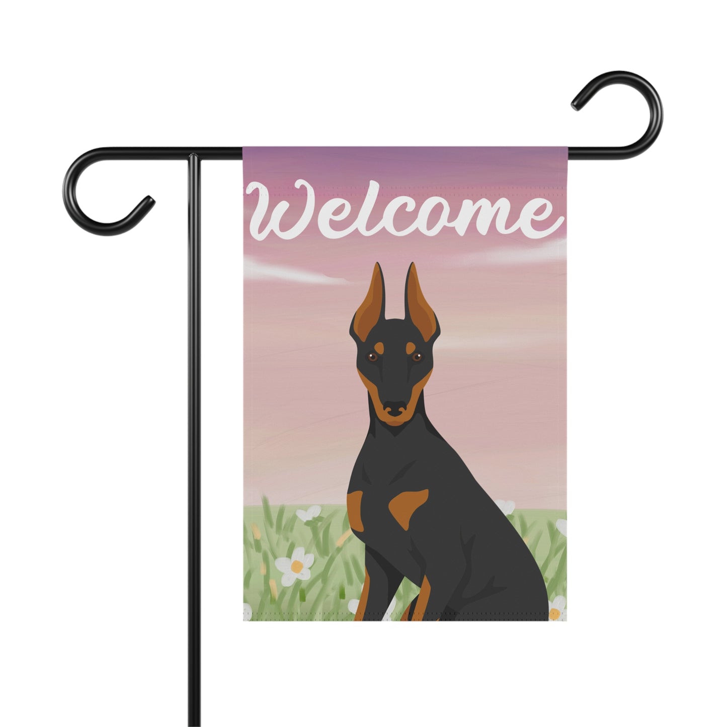 Manchester Terrier Dog Welcome Garden Flag