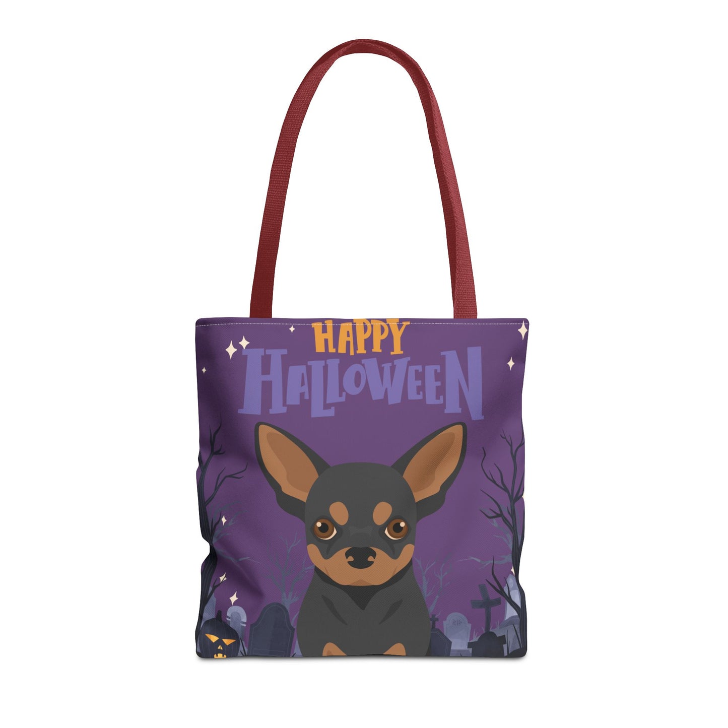 Chihuahua Dog Happy Halloween Tote Bag 16x16