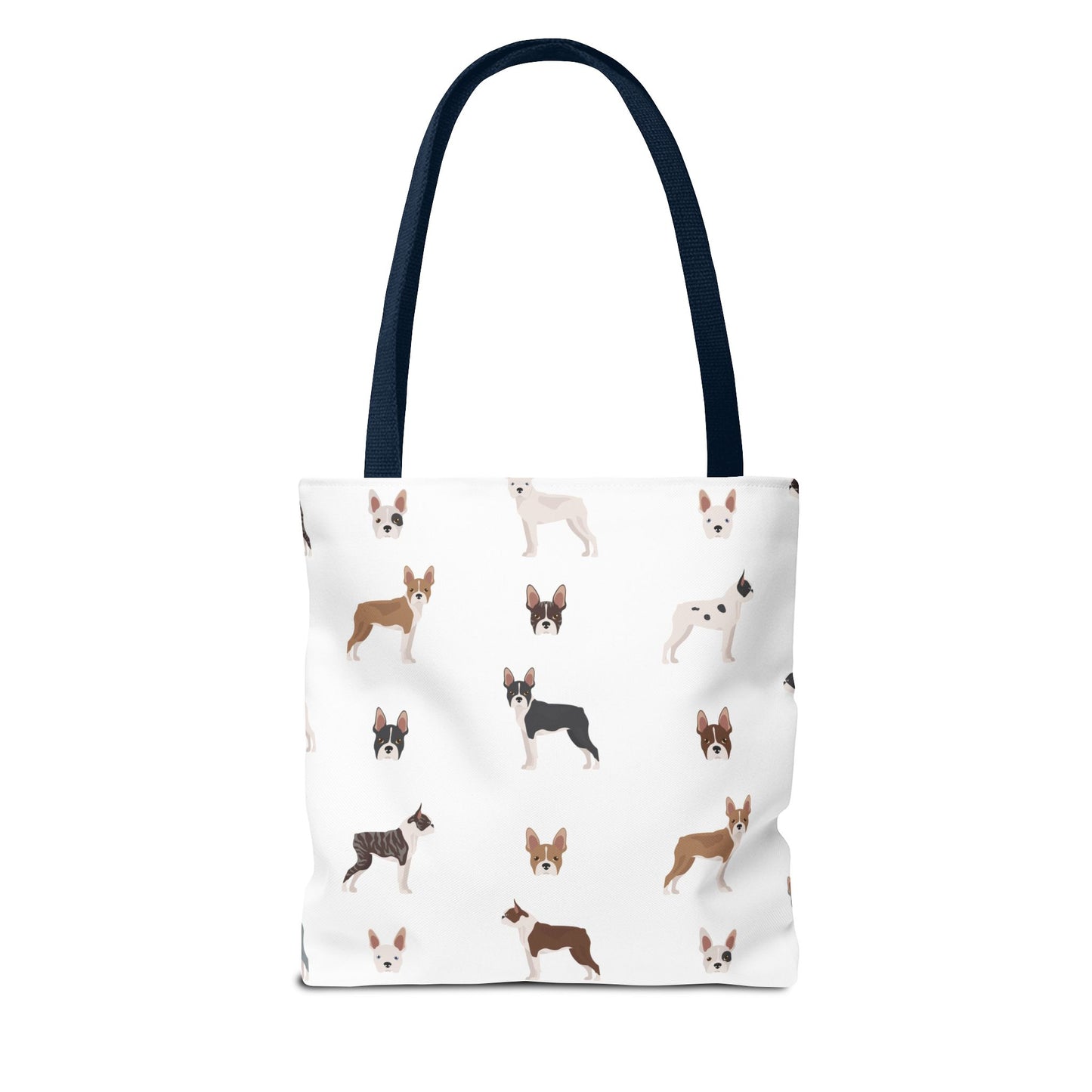 Boston Terrier Dog Tote Bag, Terrier Dog Mom Gift