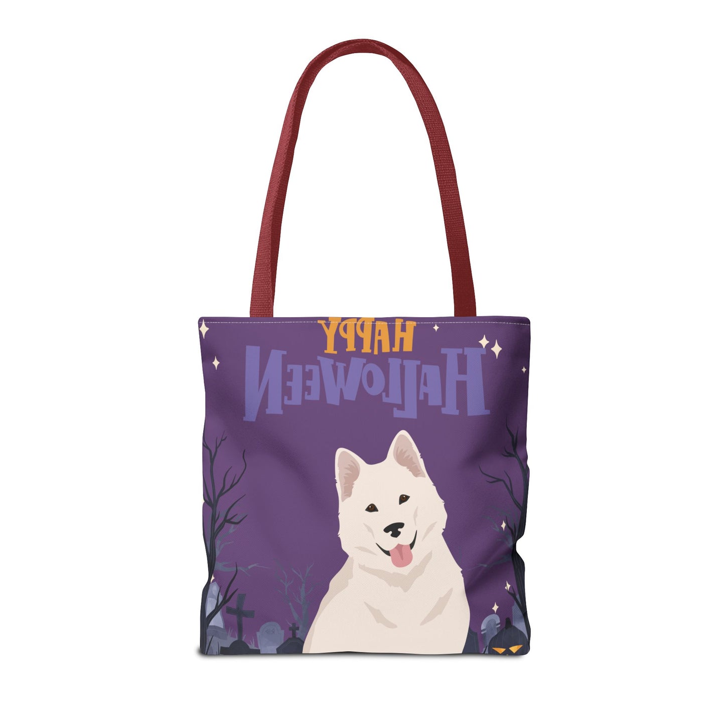 Alaskan Malamute Dog Happy Halloween Tote Bag 16x16