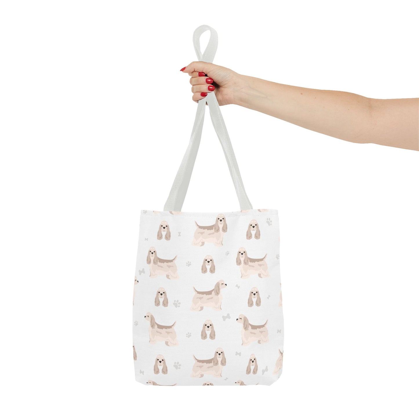 American Cocker Spaniel Dog Tote Bag, Cocker Spaniel Dog Mom Gift