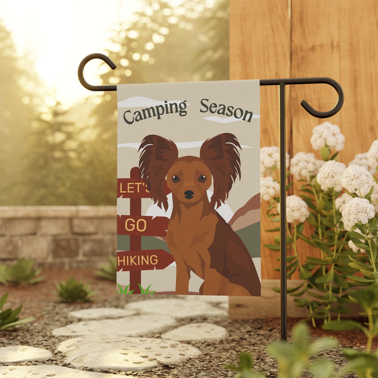 Russian ToyTerrier Dog Camping Garden Flag