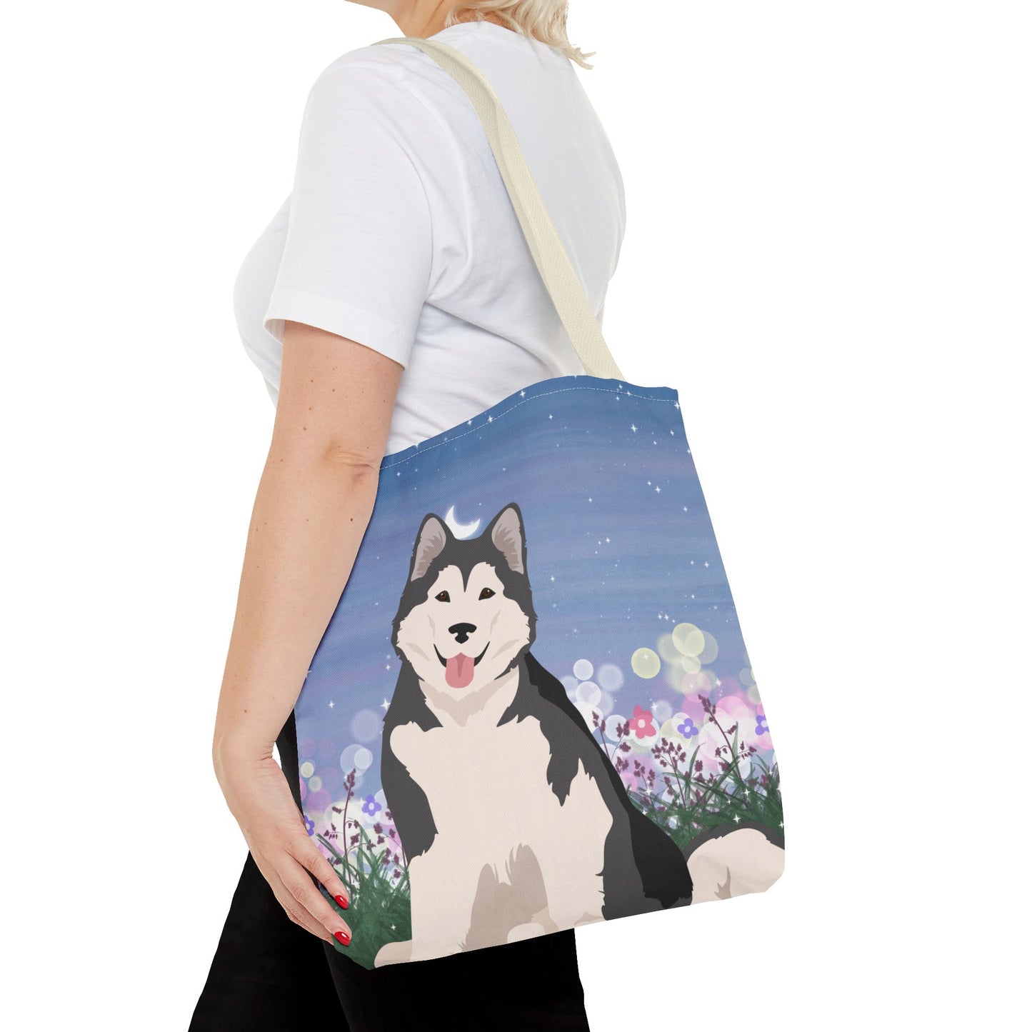 Alaskan Malamute Dog Tote Bag 16x16