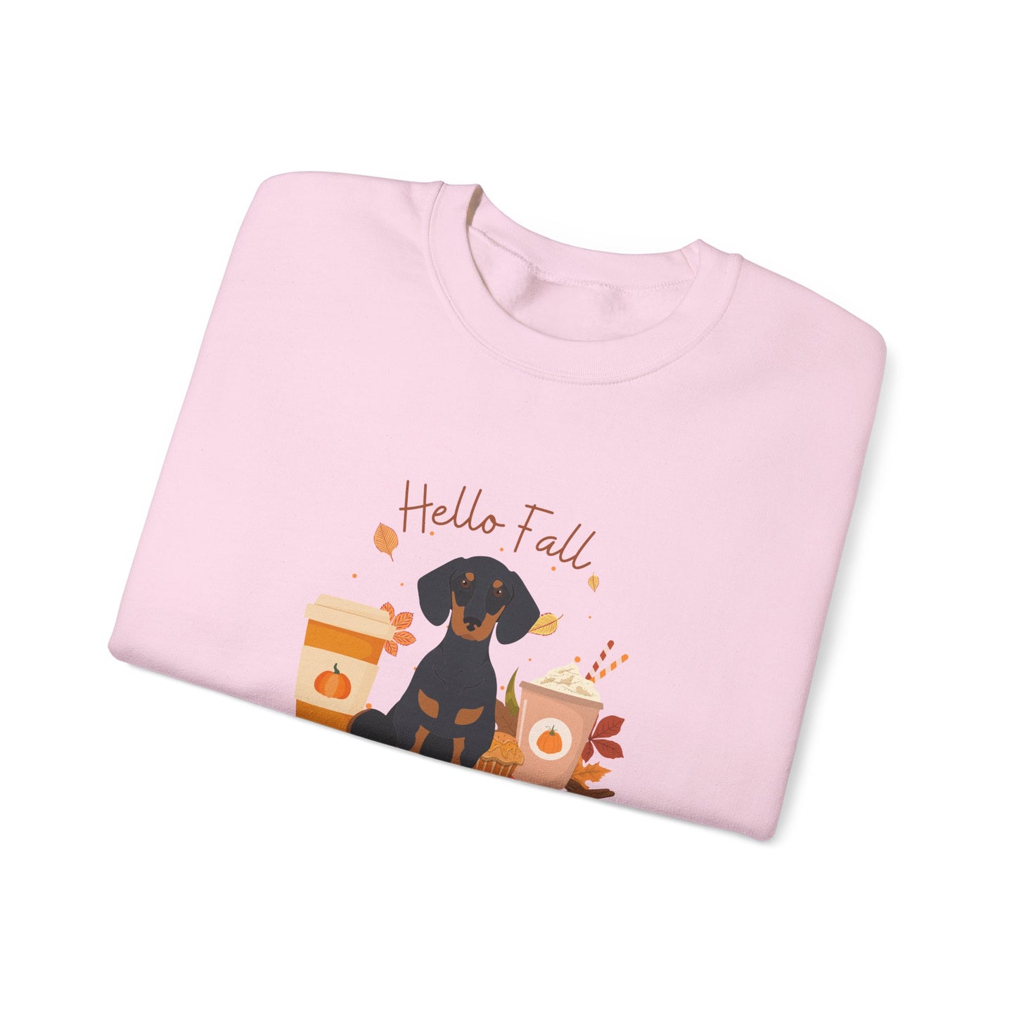Dachshund Dog Fall Unisex Heavy Blend Crewneck Sweatshirt