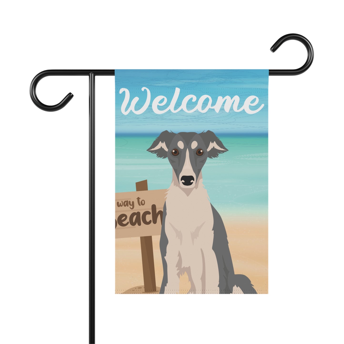 Silken Windhound Dog Garden Flag
