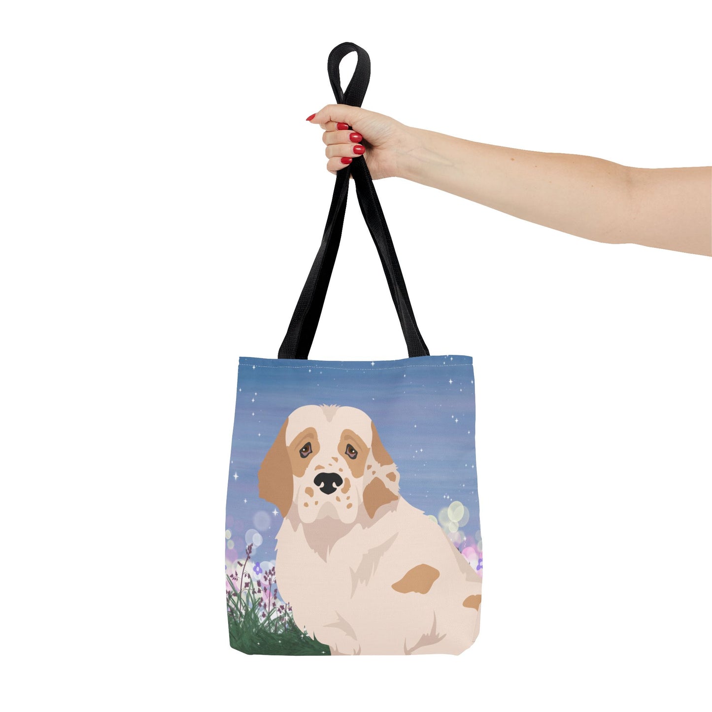 Clumber Spaniel Dog Tote Bag 13x13