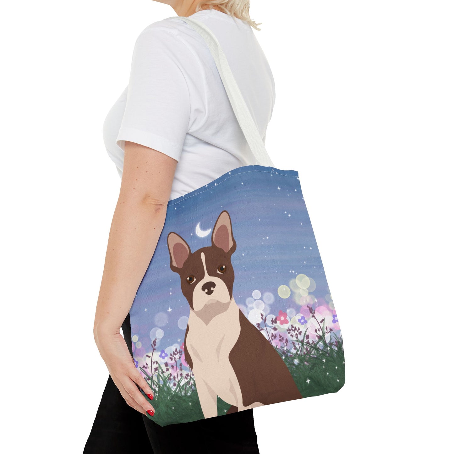 Boston Terrier Dog Tote Bag 16x16