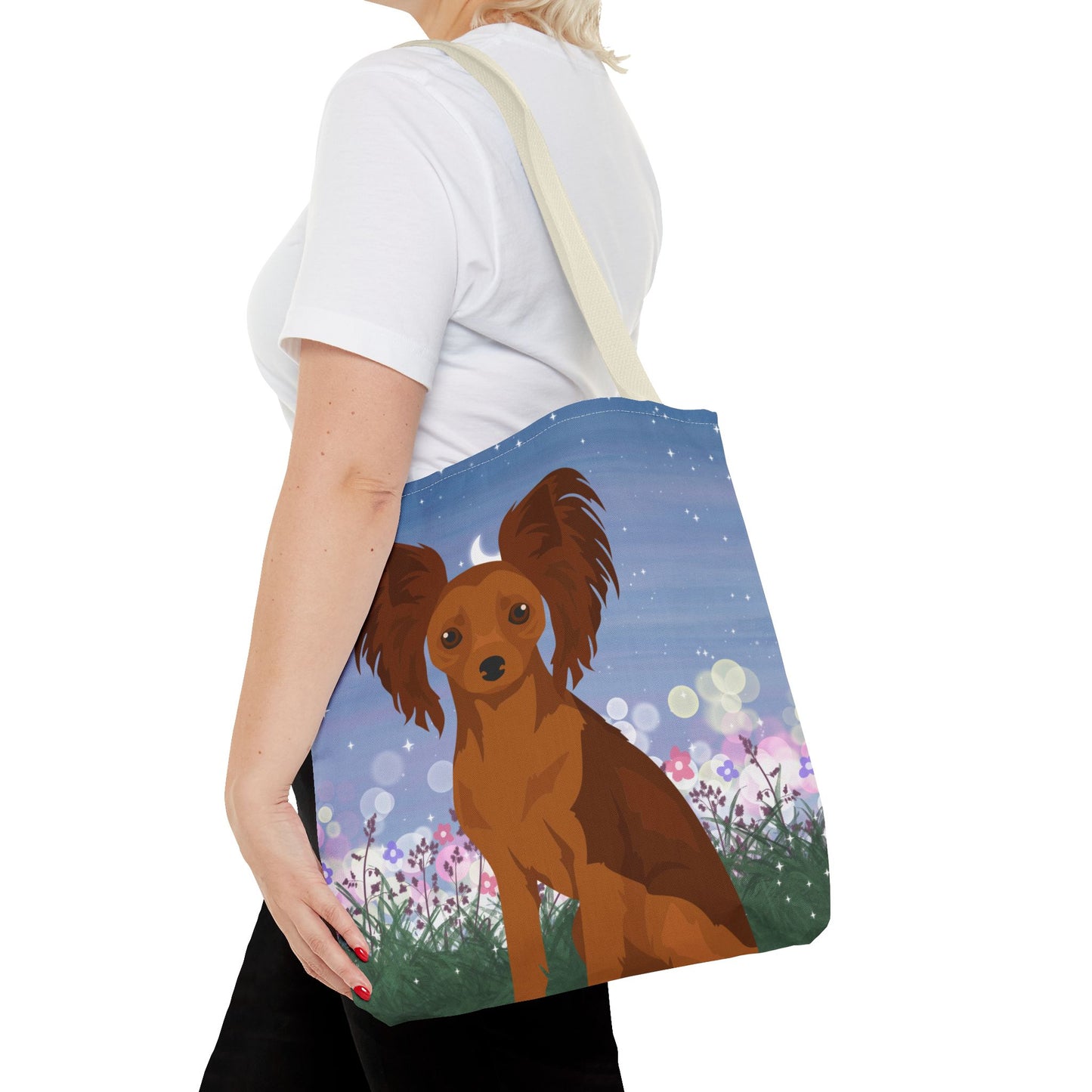 Russian Toy Terrier Dog Tote Bag 16x16