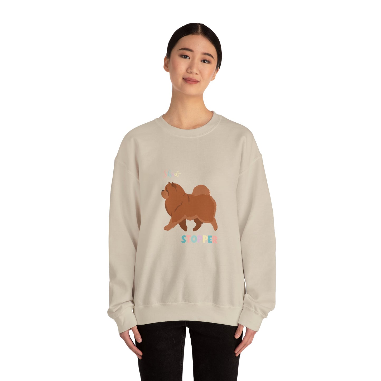 Chow Chow Dog Unisex Heavy Blend Crewneck Sweatshirt