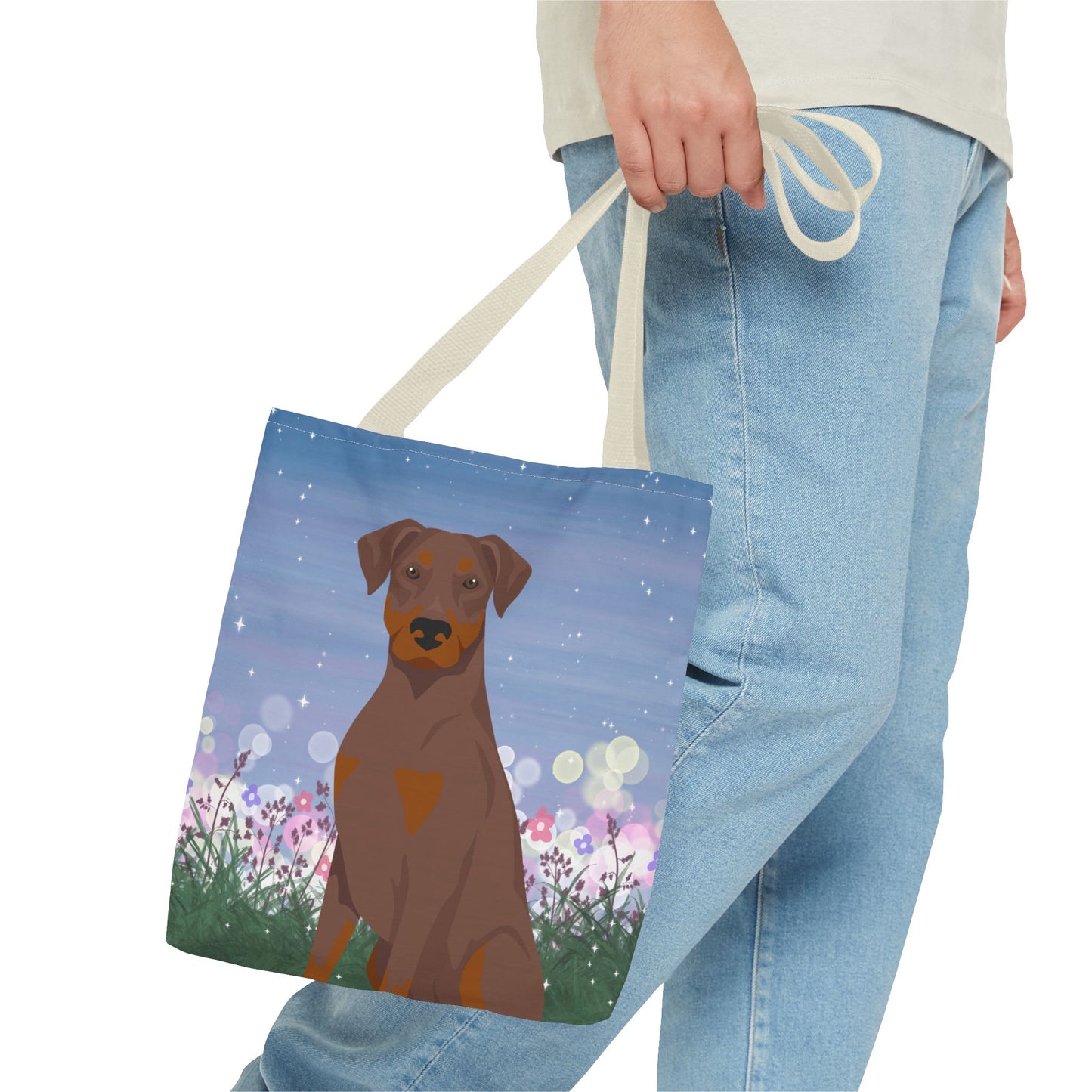 Dobermann Pinscher Dog Tote Bag 13x13
