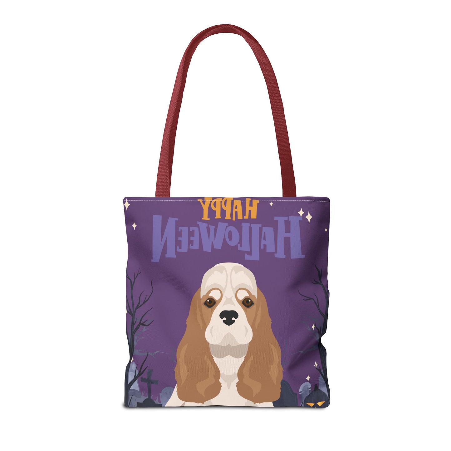 Cocker Spaniel Dog Happy Halloween Tote Bag 16x16