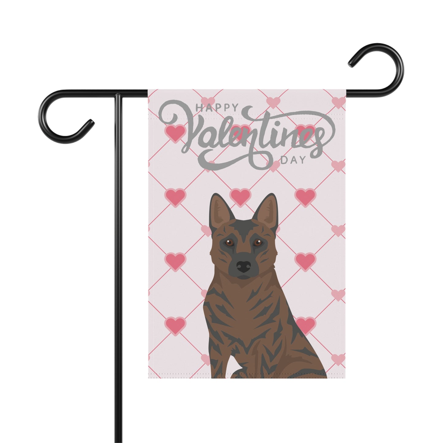 Kai Ken Dog Valentines Day Garden Flag