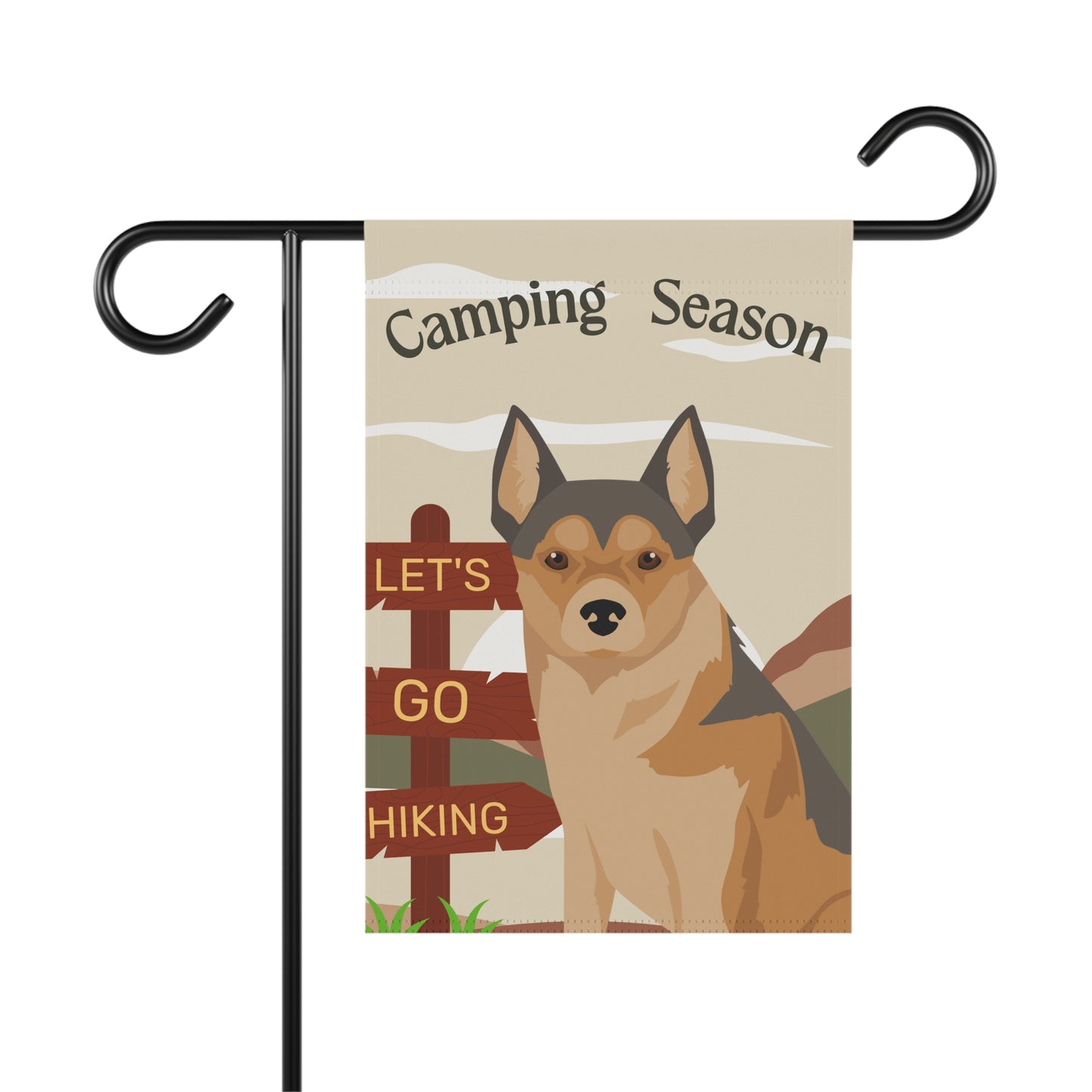 Norwegian Lundehund Dog Camping Garden Flag