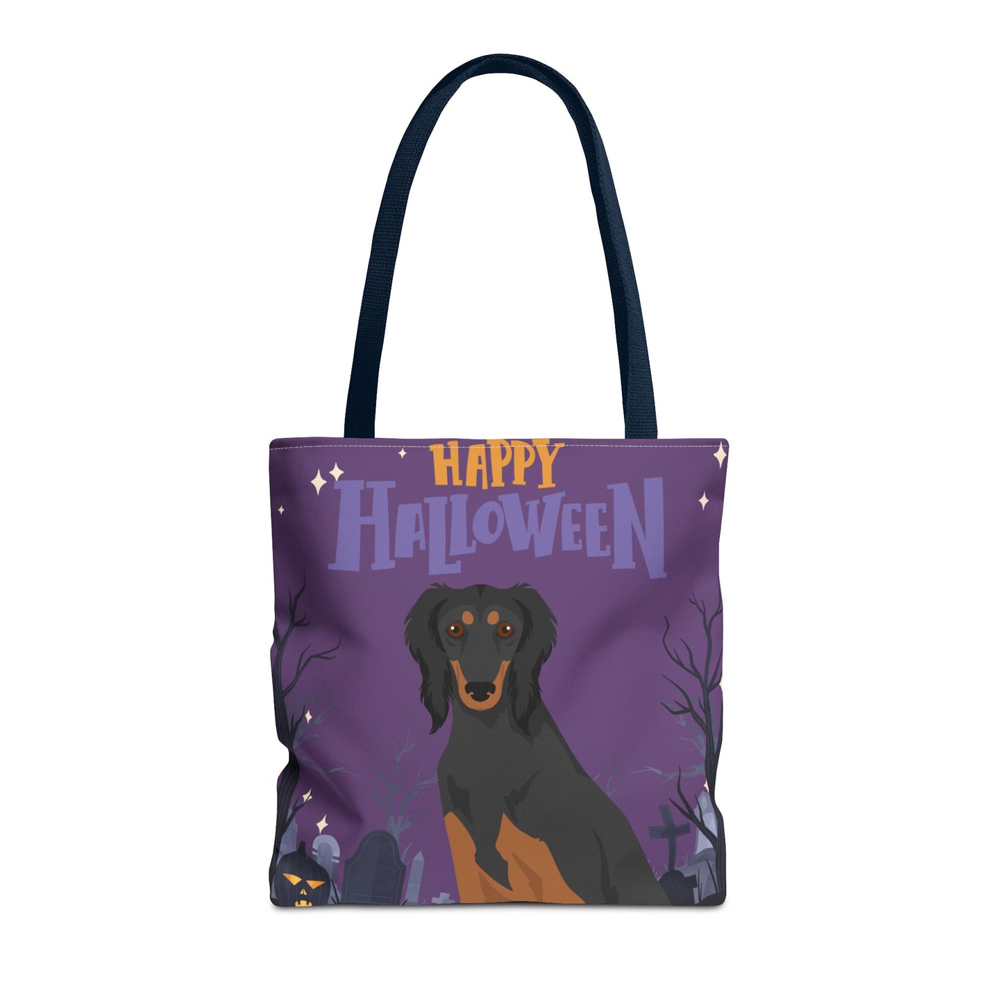 Saluki Dog Happy Halloween Tote Bag 16x16