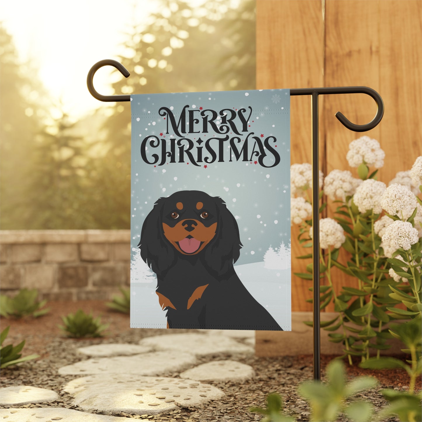 Cavalier King Charles Spaniel Dog Garden Flag