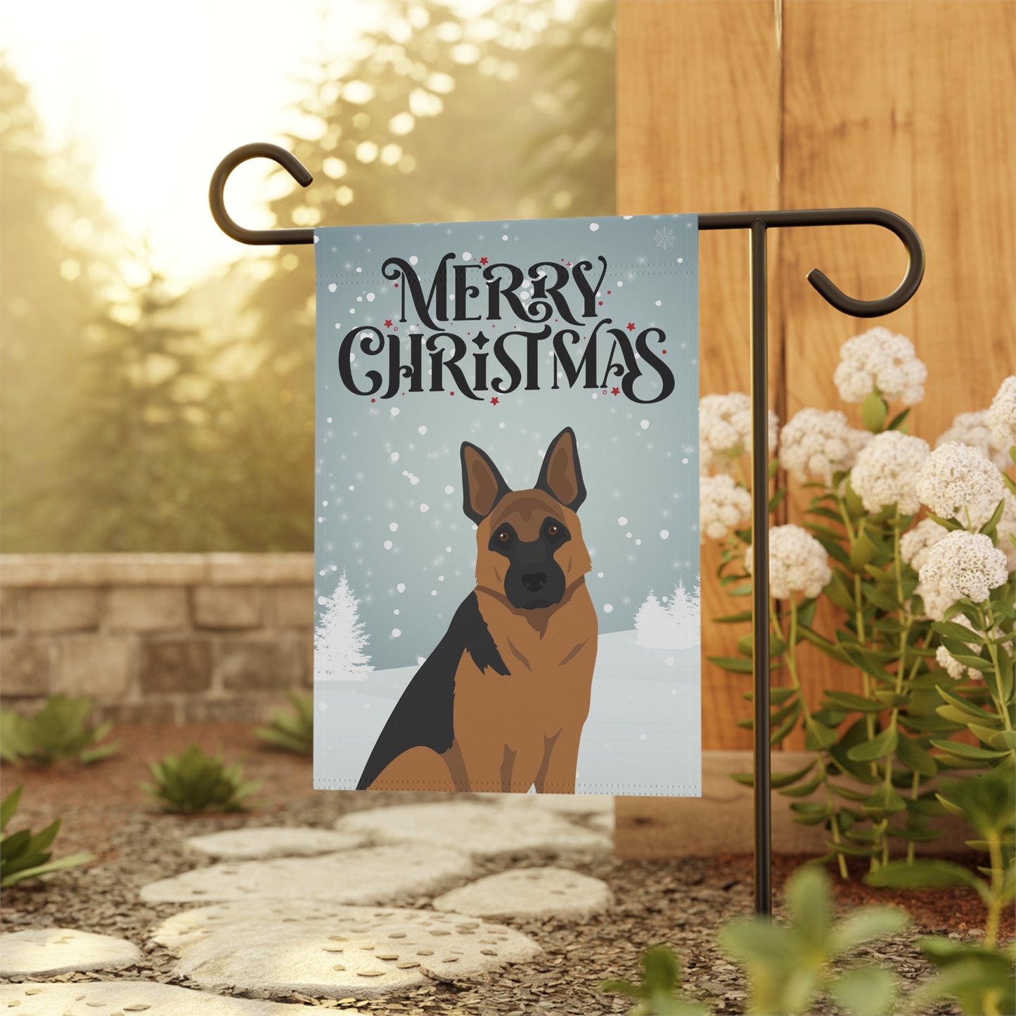 German Shepherd Dog Garden Flag