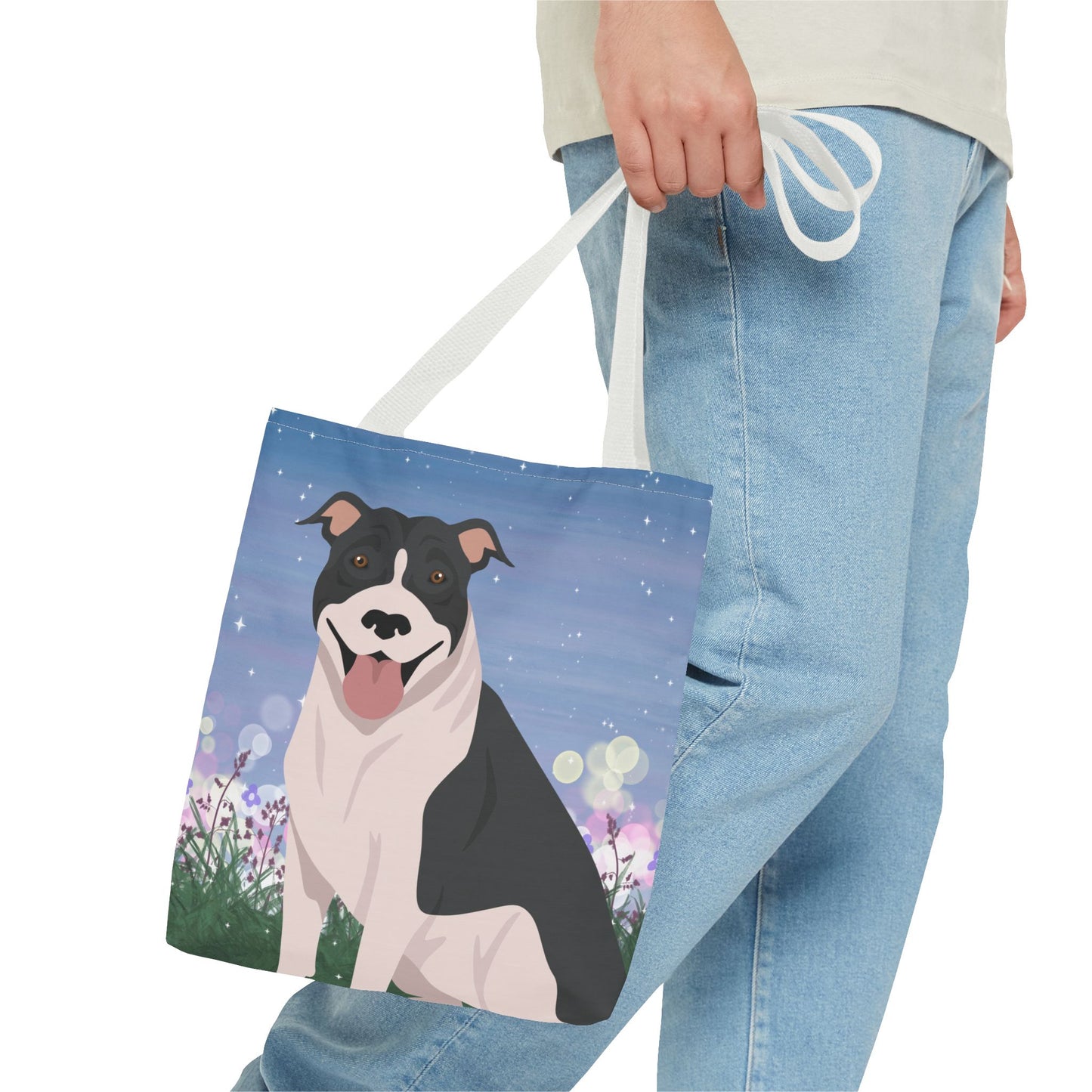 Pit Bull Dog Tote Bag 13x13