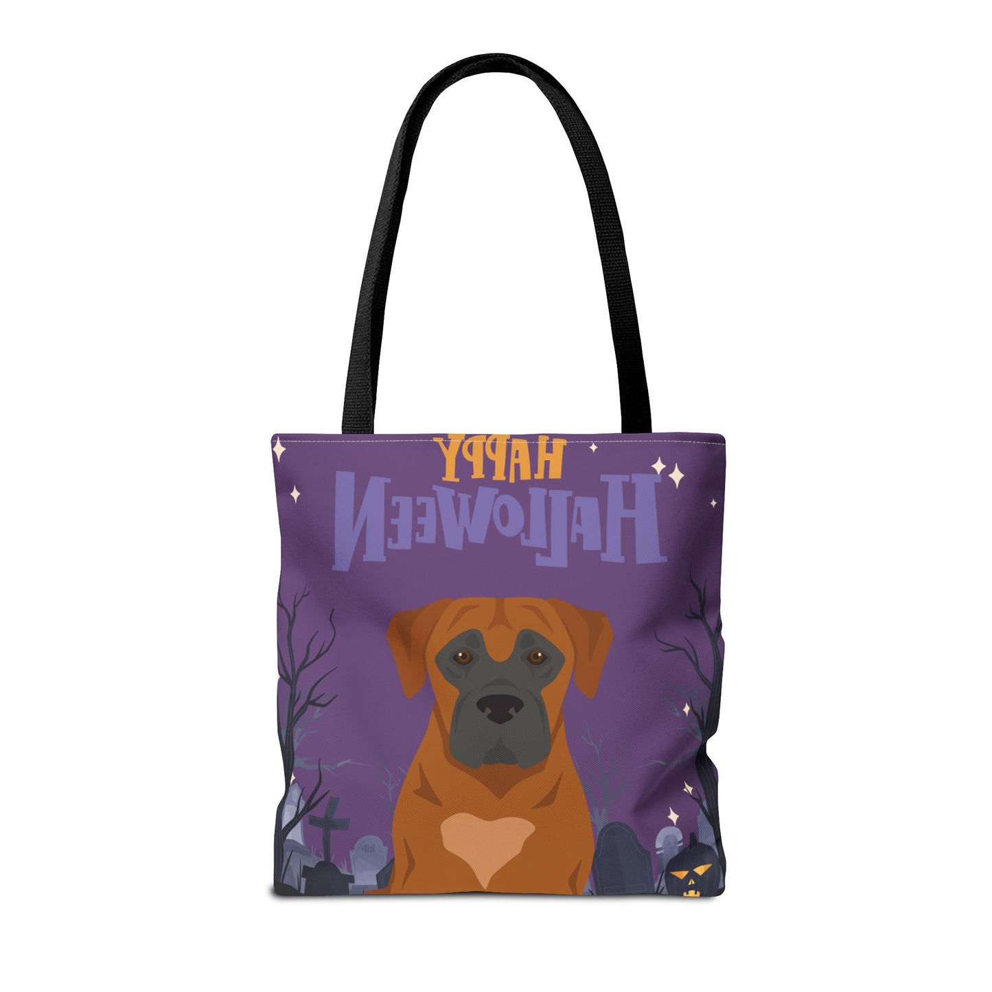 Boerboel Dog Happy Halloween Tote Bag 16x16