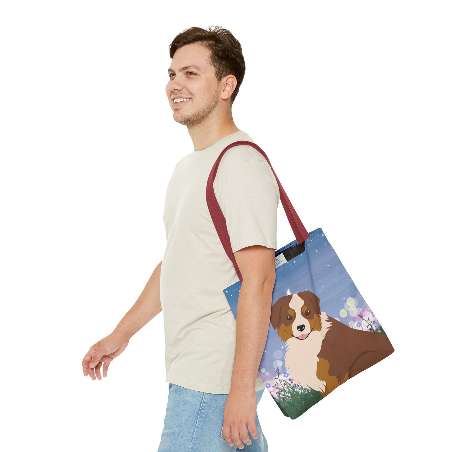 Miniature American Shepherd Dog Tote Bag 16x16