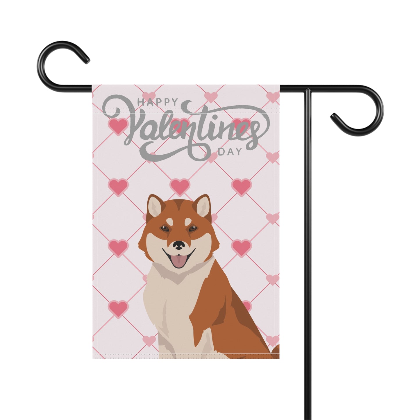 Hokkaido Dog Valentines Day Garden Flag