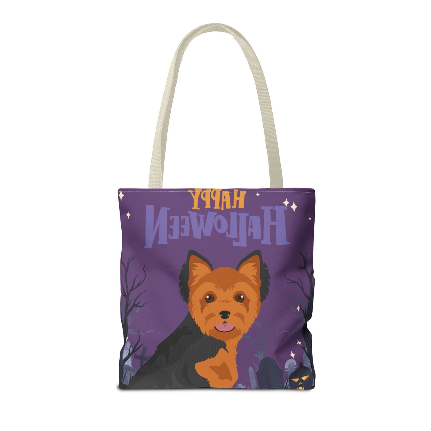 Yorkshire Terrier Dog Happy Halloween Tote Bag 16x16