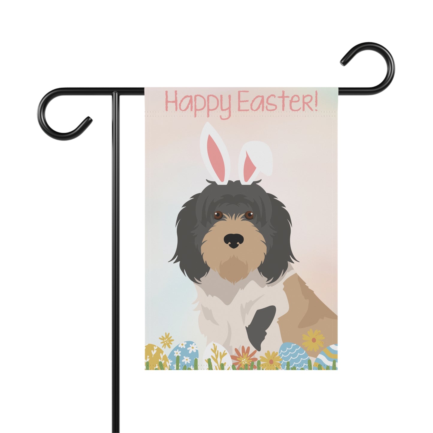 Grand Bassett Griffon Vendeen Dog Happy Easter Garden Flag