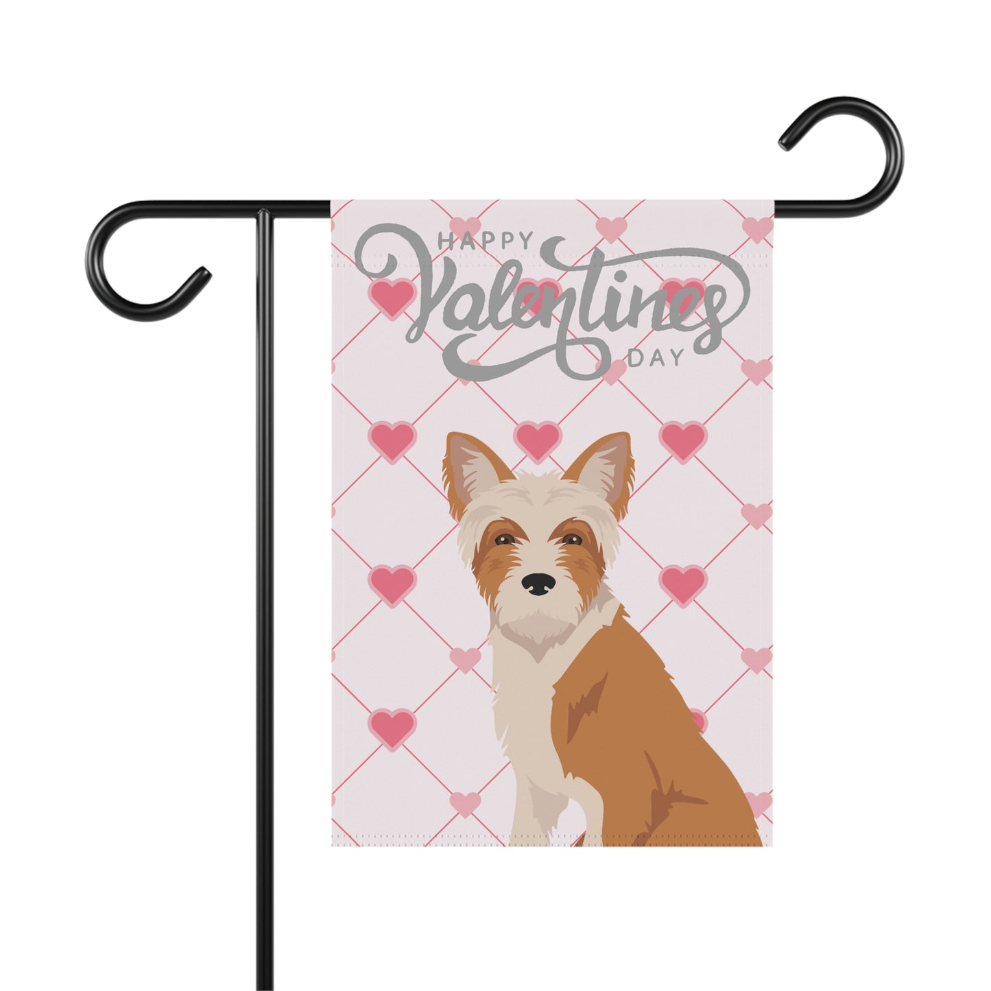 Portuguese Podengo Dog Valentines Day Garden Flag