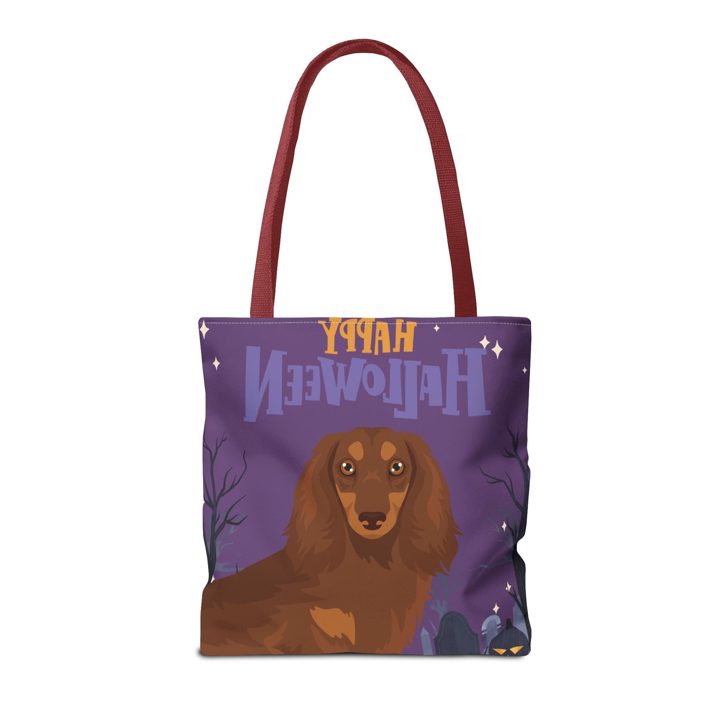 Dachshund Dog Happy Halloween Tote Bag 16x16