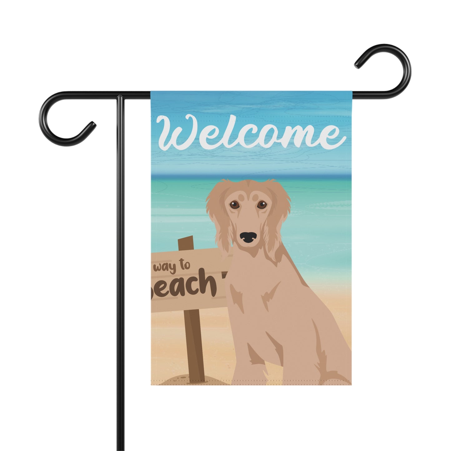 Saluki Dog Garden Flag