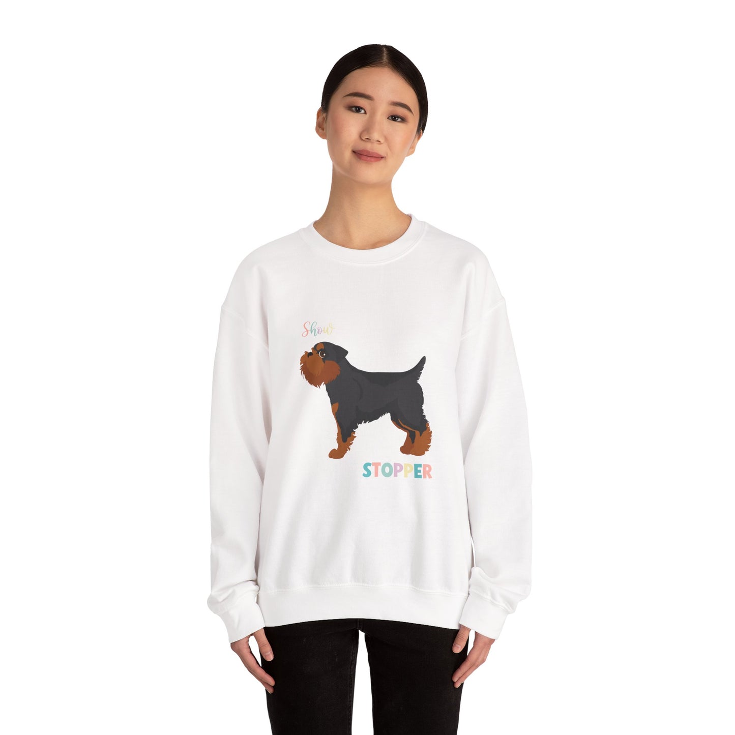 Brussels Griffion Dog Unisex Heavy Blend Crewneck Sweatshirt