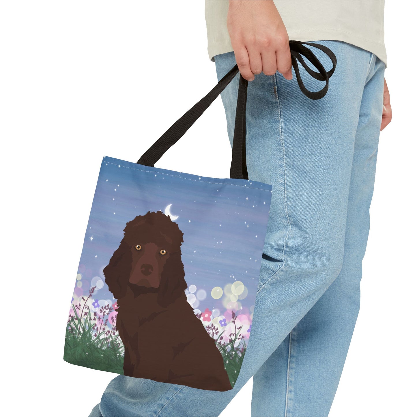 Irish Water Spaniel Dog Tote Bag 13x13