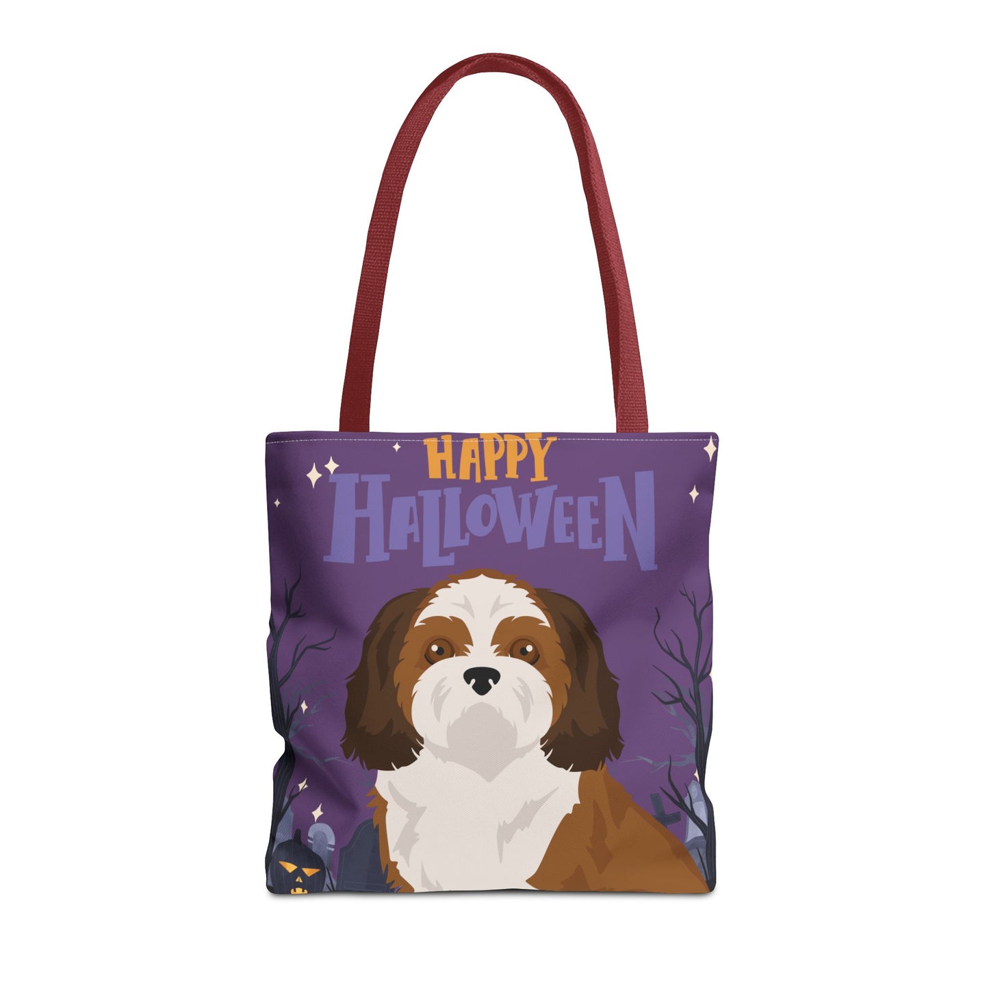 Shih Tzu Dog Happy Halloween Tote Bag 16x16