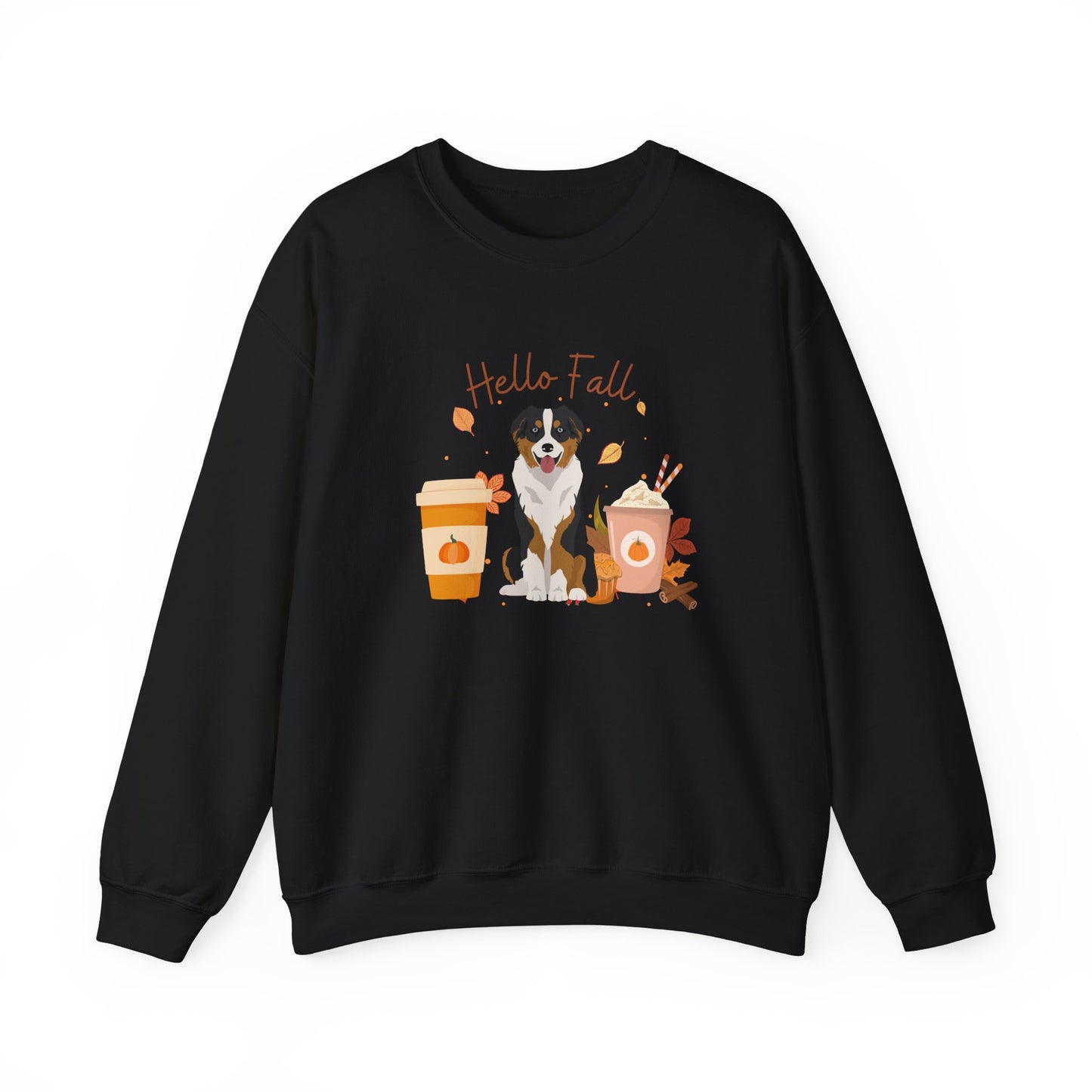 Australian Shepherd Dog Fall Halloween Unisex Heavy Blend Crewneck Sweatshirt