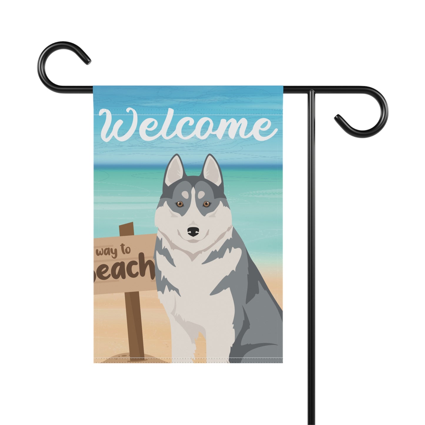 Siberian Husky Dog Garden Flag