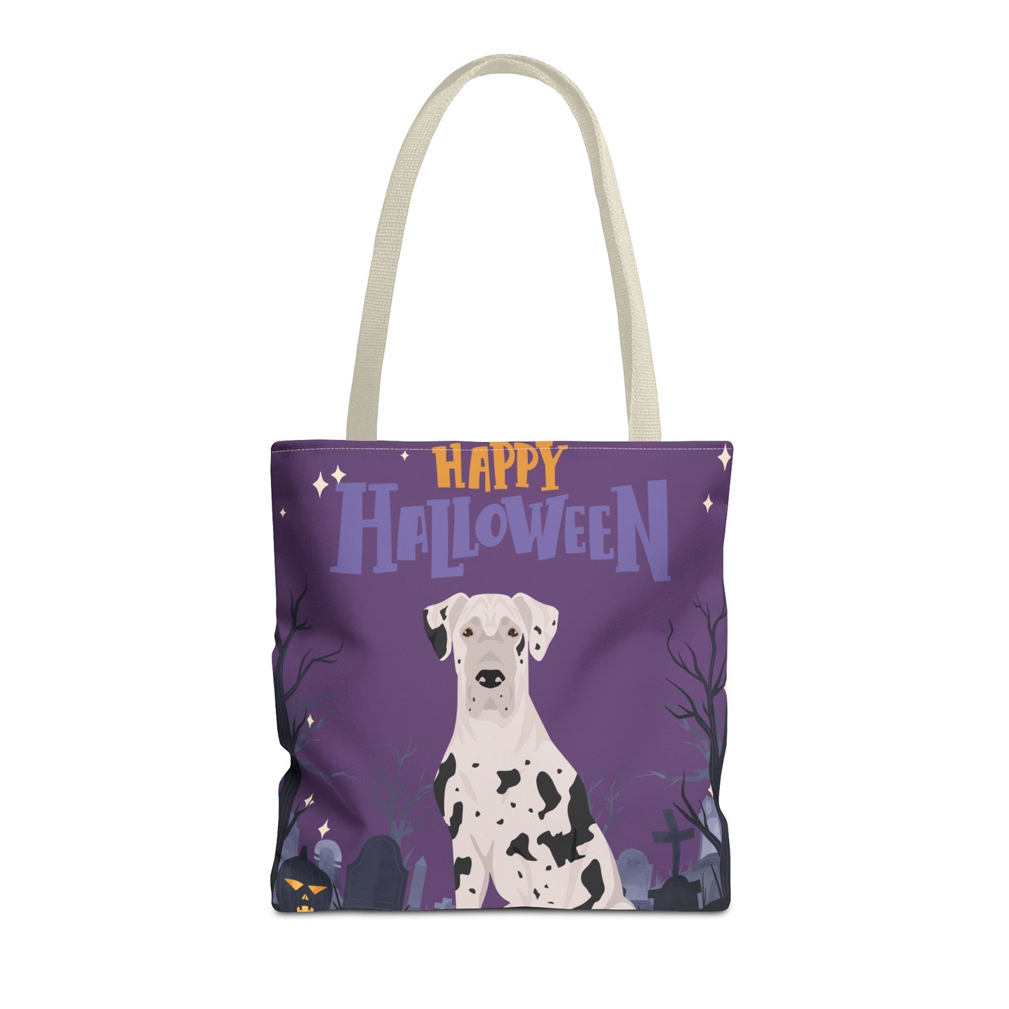 Great Dane Dog Happy Halloween Tote Bag 16x16
