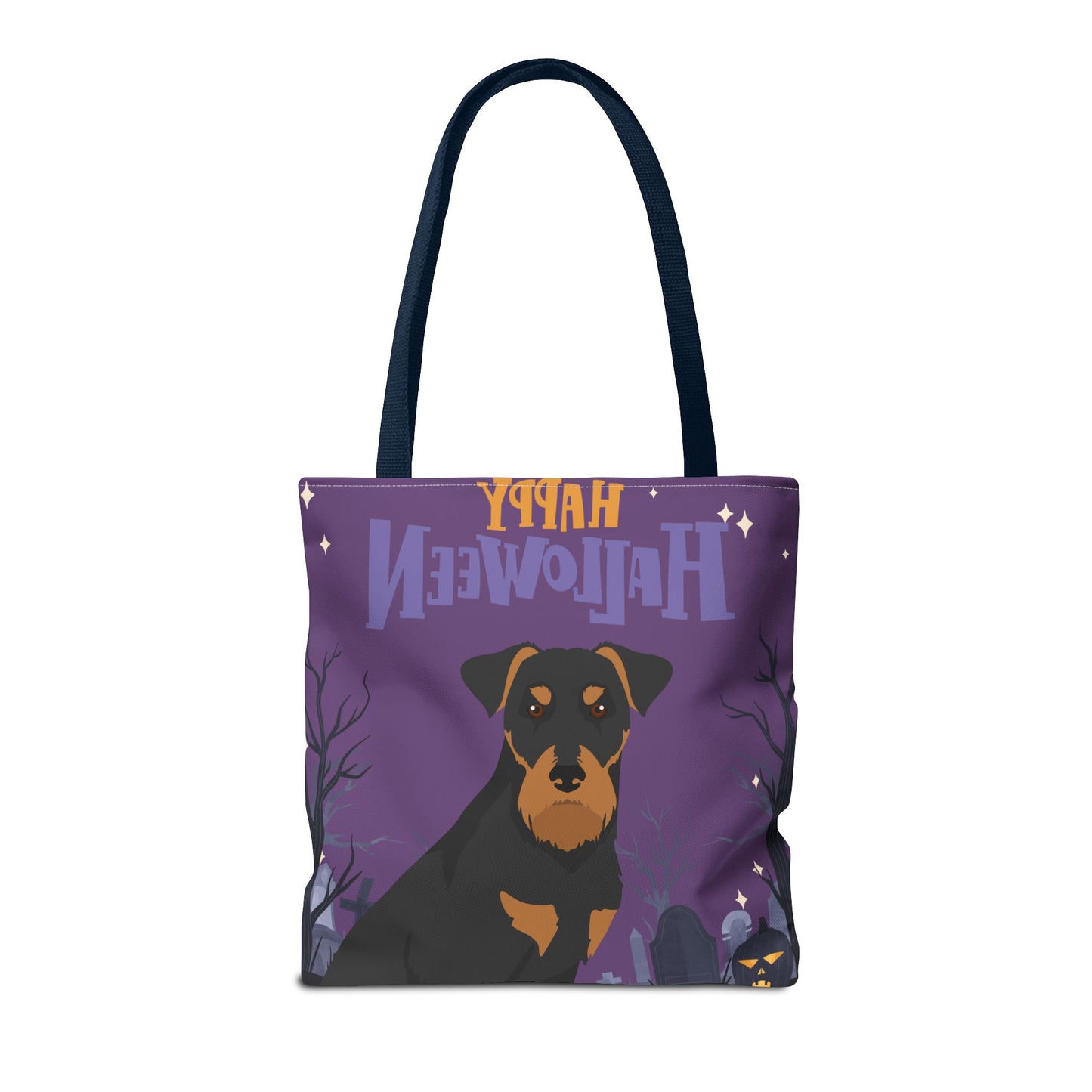 Jadgterrier Dog Happy Halloween Tote Bag 16x16