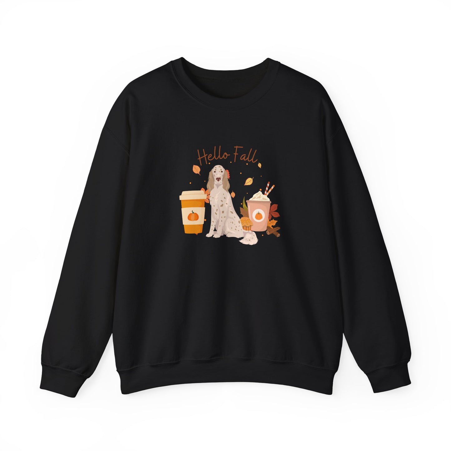 English Setter Dog Fall Unisex Heavy Blend Crewneck Sweatshirt