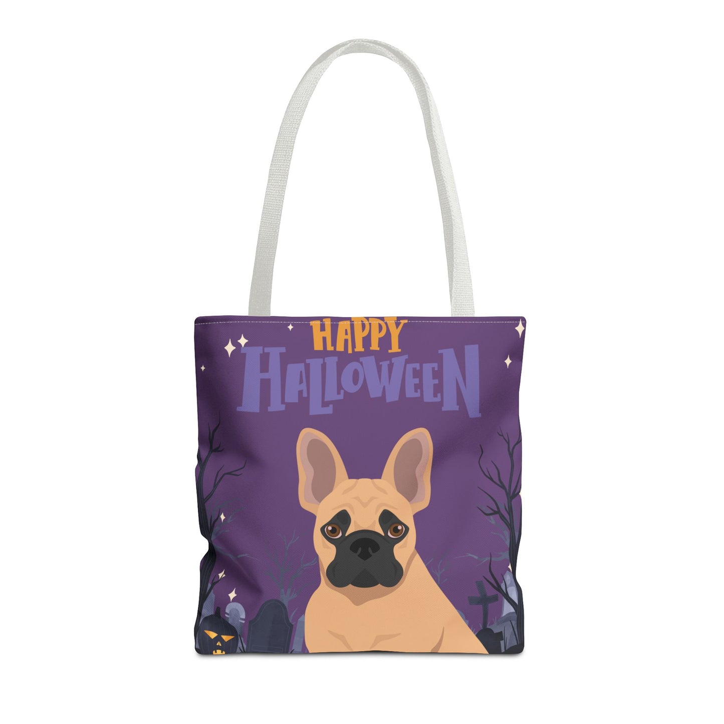 French Bulldog Dog Happy Halloween Tote Bag 16x16