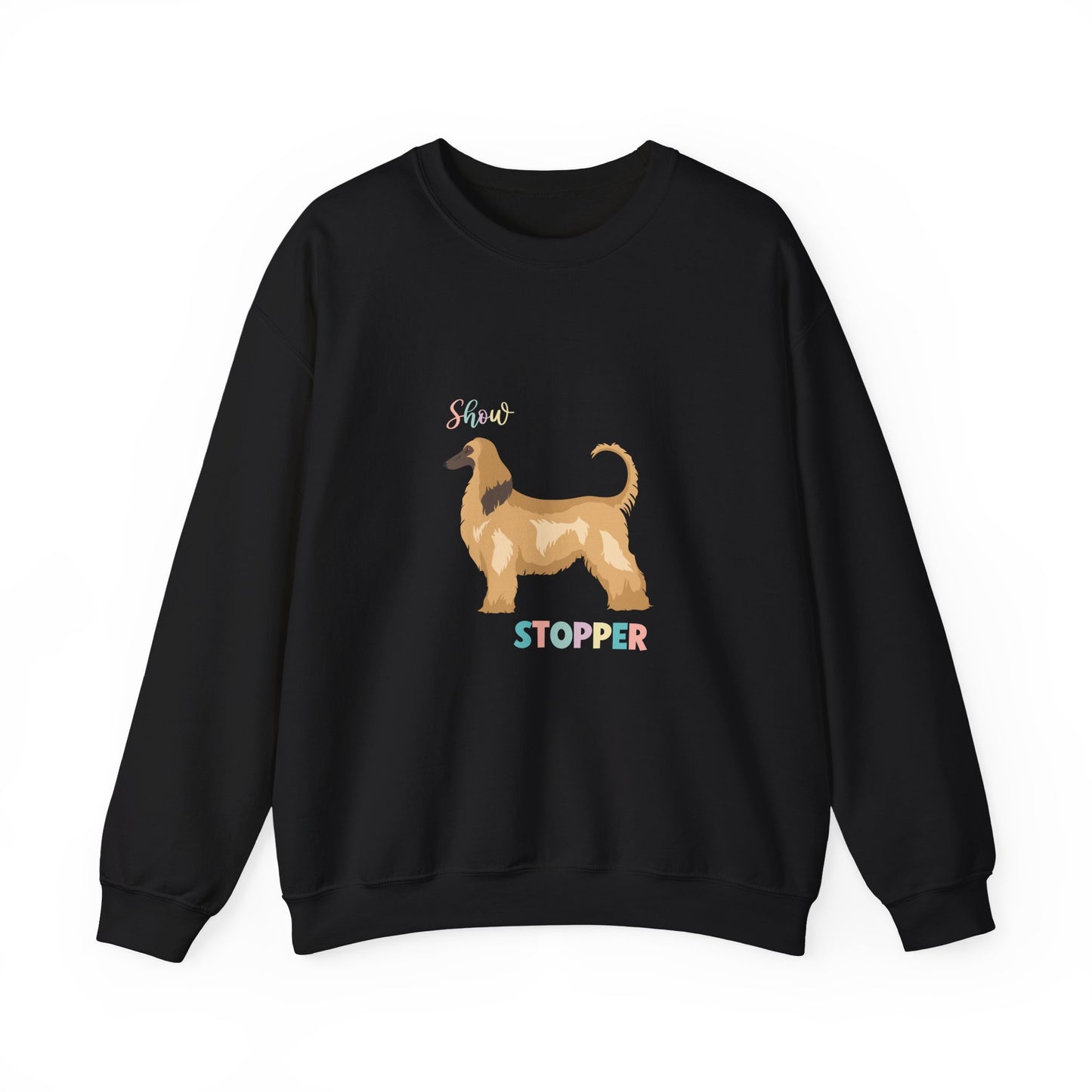 Afghan Hound Dog Unisex Heavy Blend Crewneck Sweatshirt