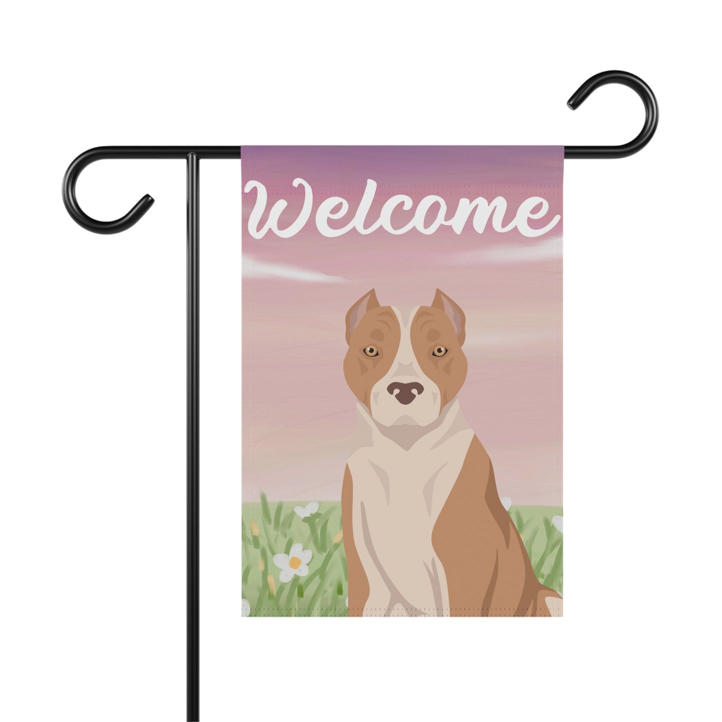 American Staffordshire Terrier Dog Welcome Garden Flag