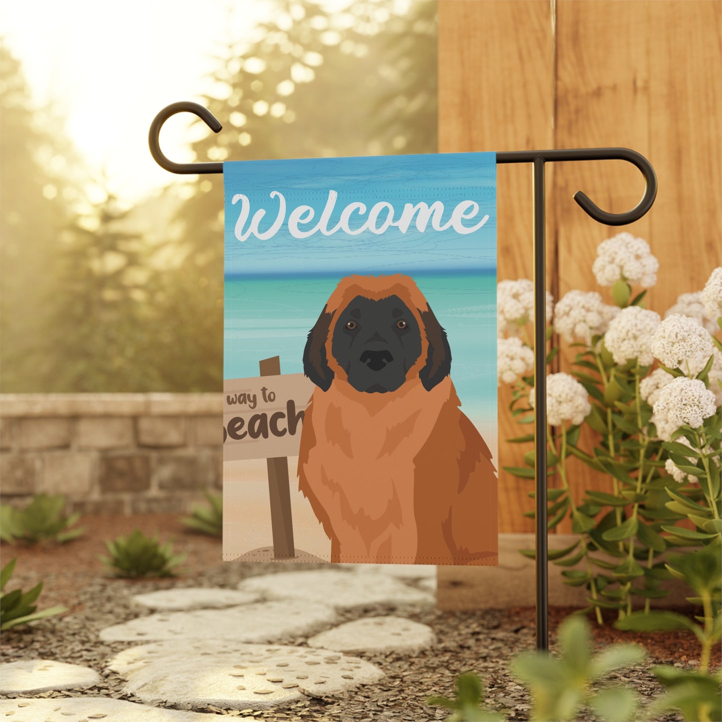 Leonberger Dog Garden Flag