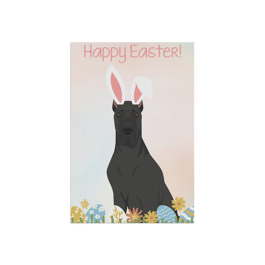 Great Dane Dog Happy Easter Garden Flag
