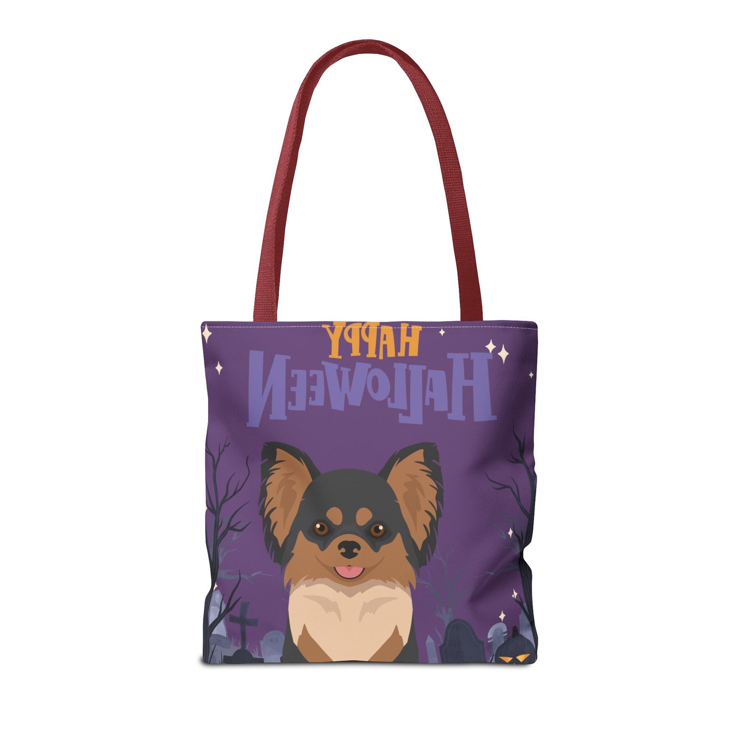 Chihuahua Dog Happy Halloween Tote Bag 16x16