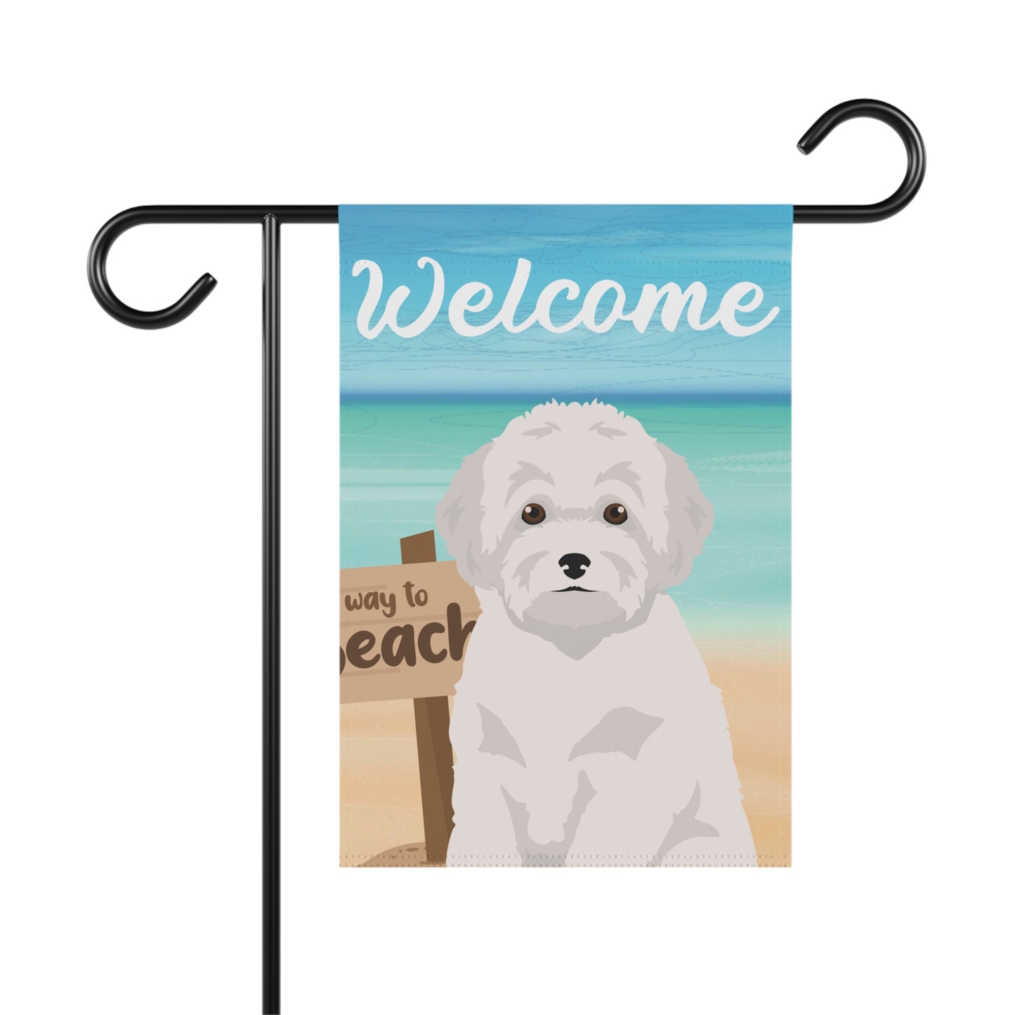 Toy Poodle Dog Garden Flag