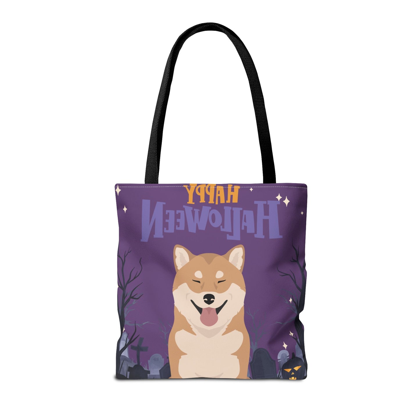 Shiba Inu Dog Happy Halloween Tote Bag 16x16