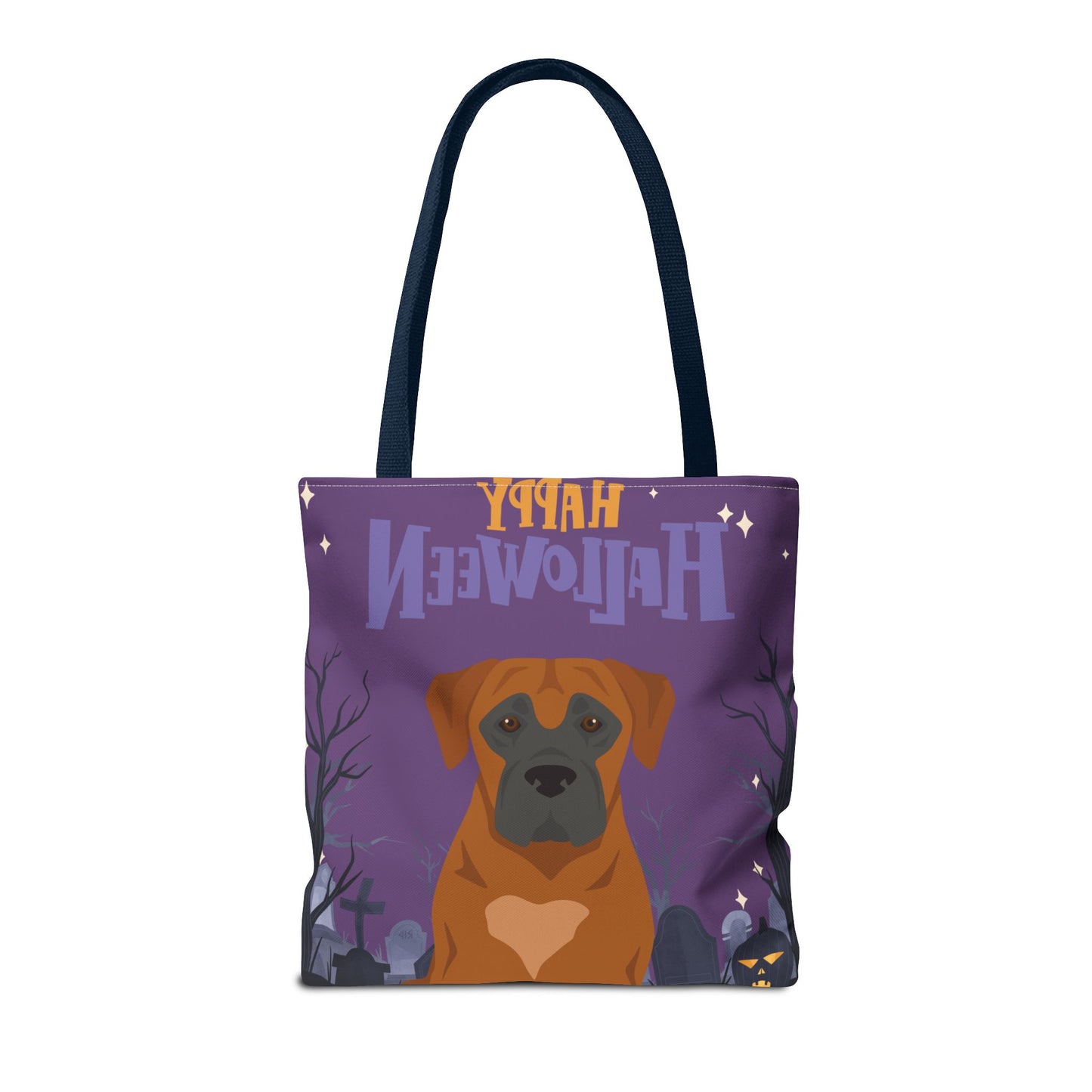 Boerboel Dog Happy Halloween Tote Bag 16x16