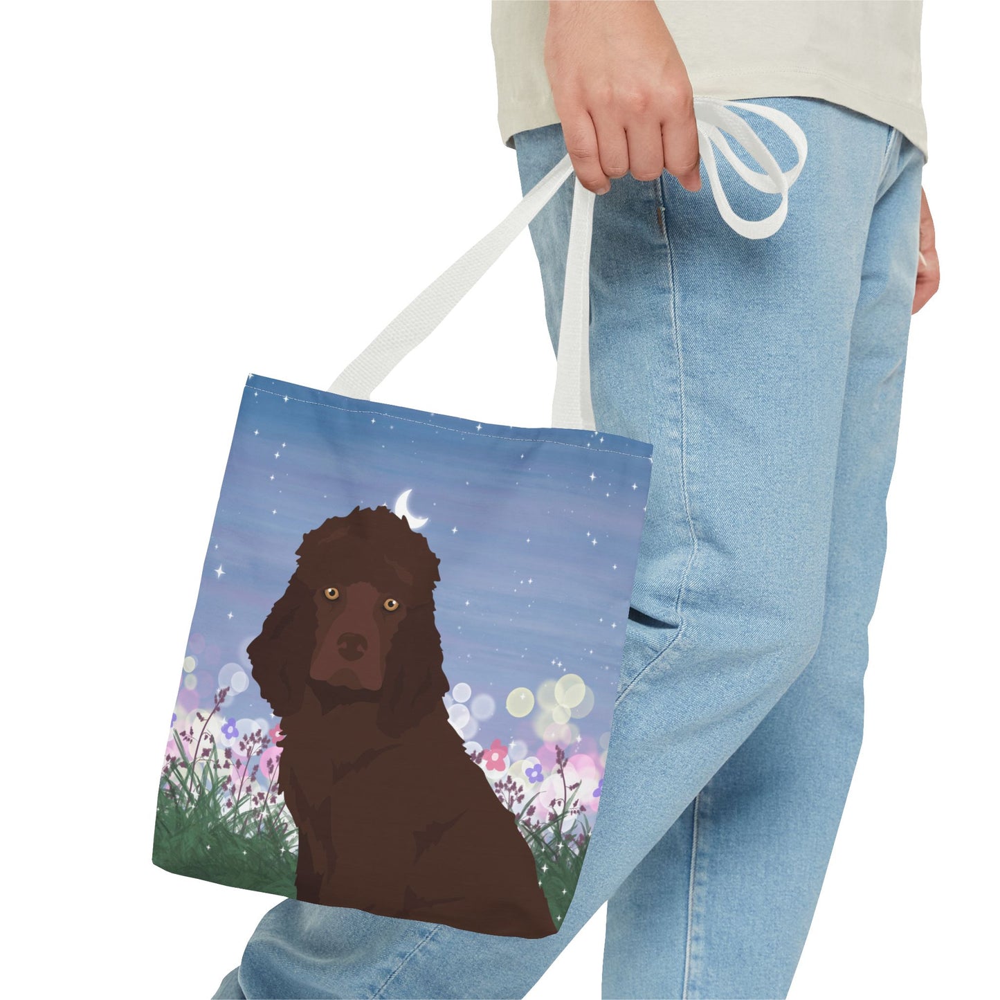 Irish Water Spaniel Dog Tote Bag 13x13