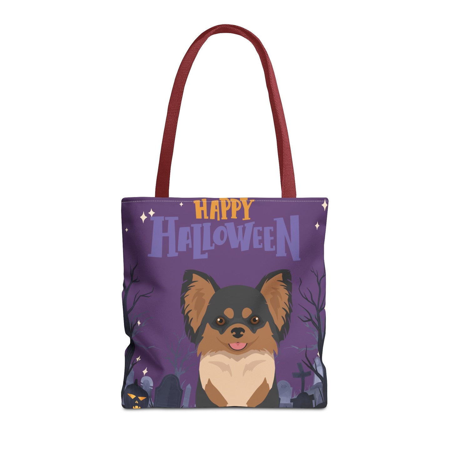 Chihuahua Dog Happy Halloween Tote Bag 16x16