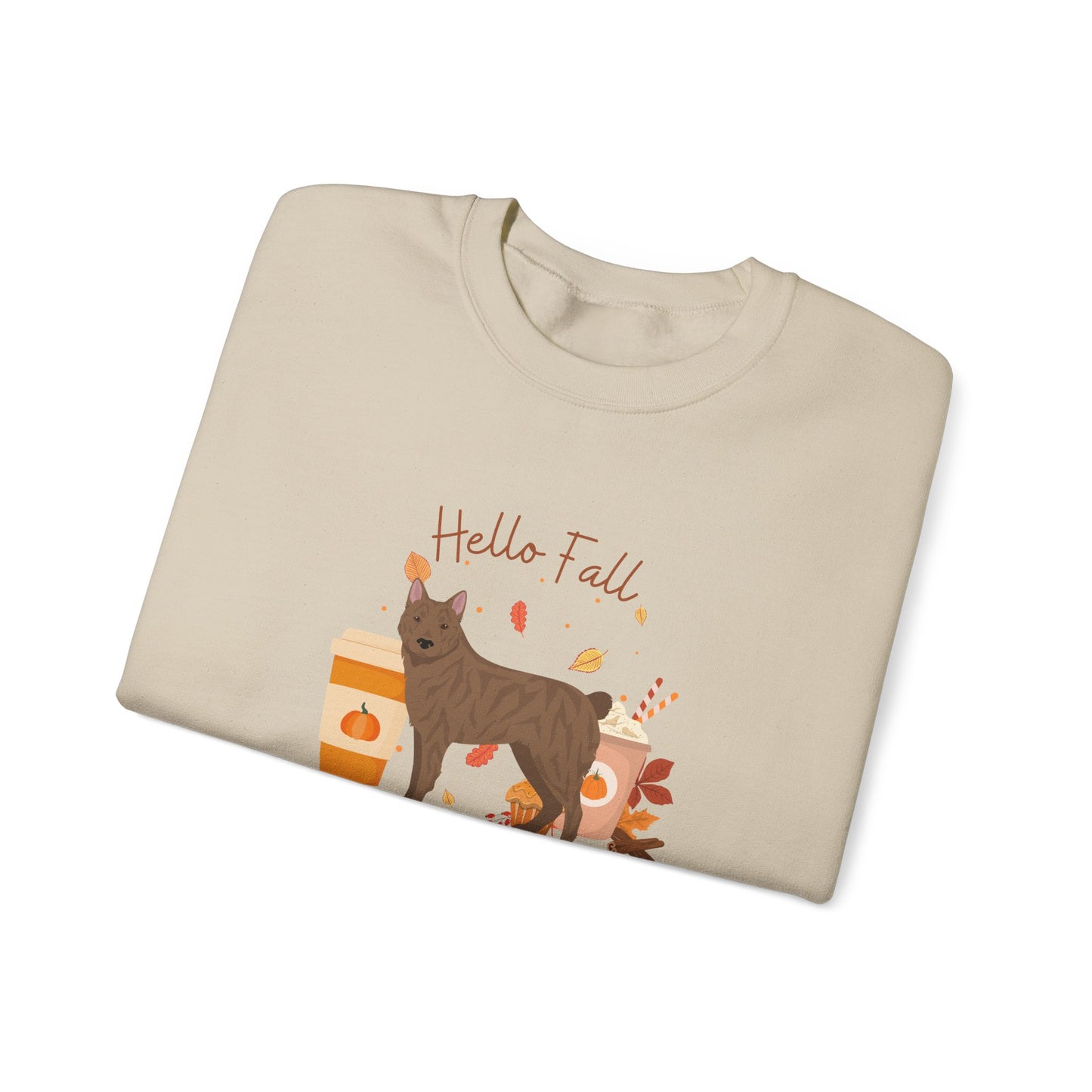 Donggyeongi Dog Fall Unisex Heavy Blend Crewneck Sweatshirt