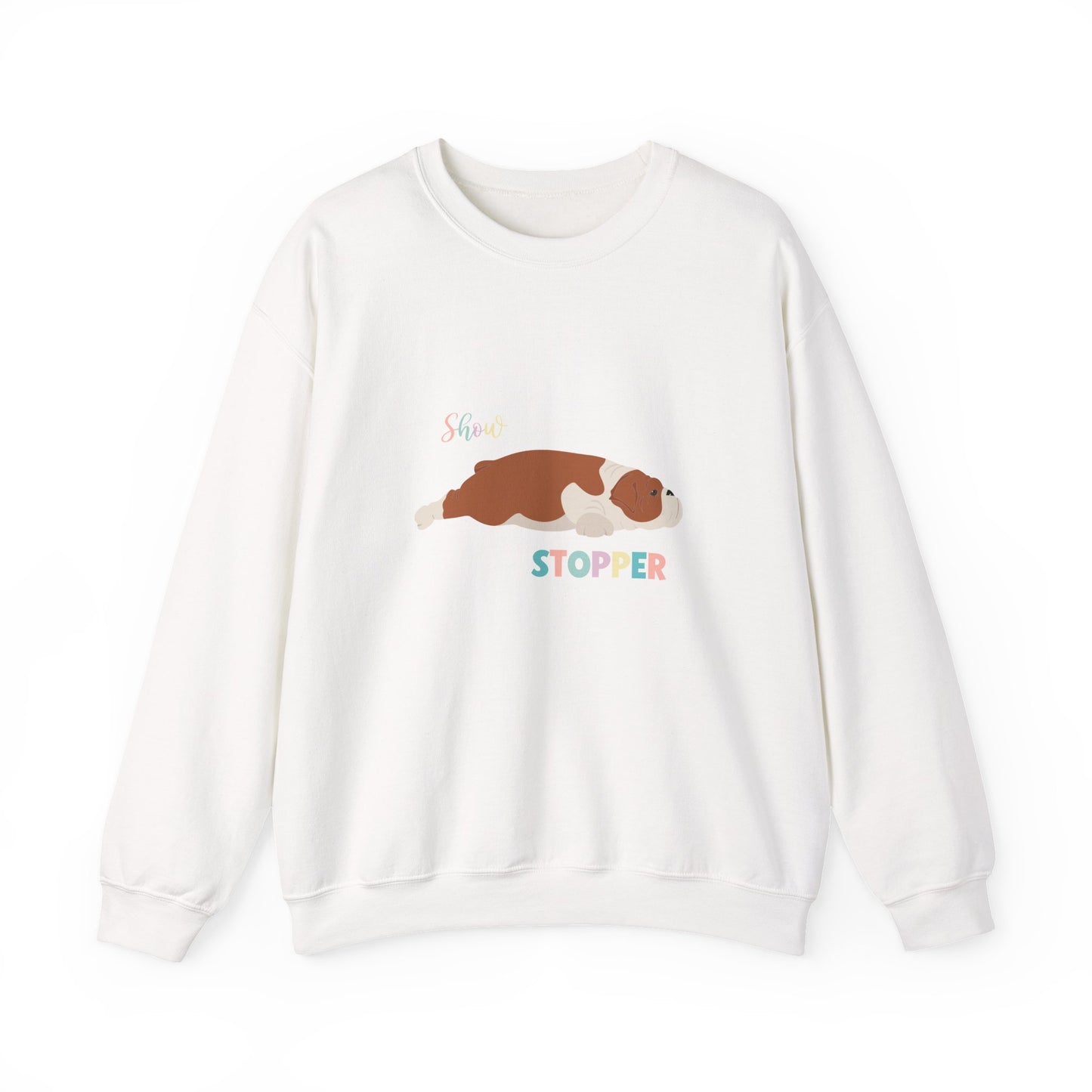Bulldog Dog Unisex Heavy Blend Crewneck Sweatshirt